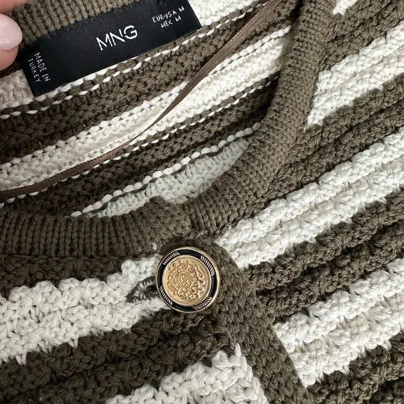 Striped Cardigan Mango - Picture 3 of 4